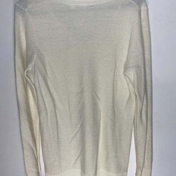 GAP Cream Merino Extra Fine Wool Blend Sweater - Picture 4 of 5
